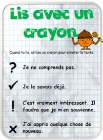 Textes documentaires, lis avec un crayon, dixmois