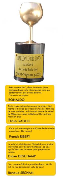 Ballon d'or pour la Cuvée Emile