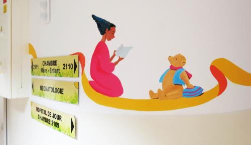 pédiatrie  Draguignan nursery crèche décor peint pour chambre d'enfant