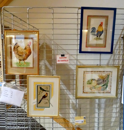 Les peintres de la section peinture des Amis du Châtillonnais ont exposé au salon avicole 2016