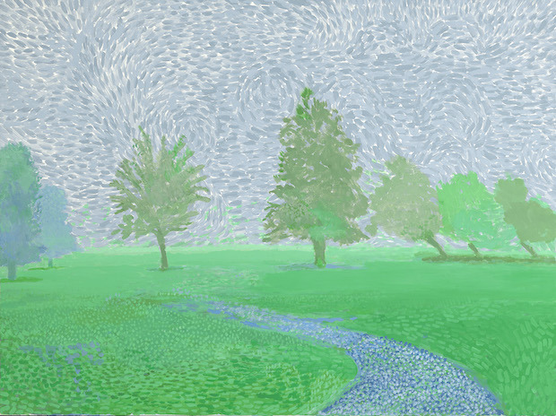 La galerie Lelong expose les derniers tableaux de David Hockney