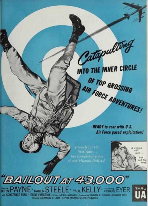 BAILOUT AT 43 000 BOX OFFICE USA 1957
