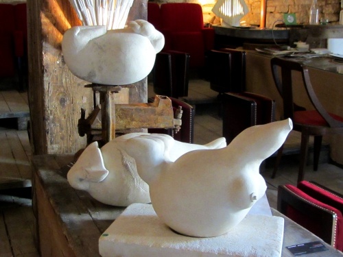 Exposition de sculptures, "Pierres lumineuses" chez Fabien Ansault à Chamesson