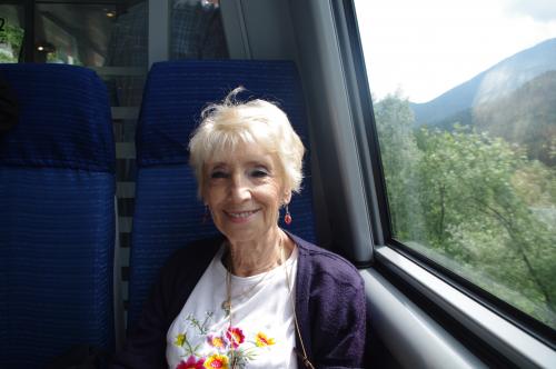 Jacqueline et les lacs Italiens 2015