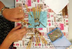 A l'atelier, avant les vacances.