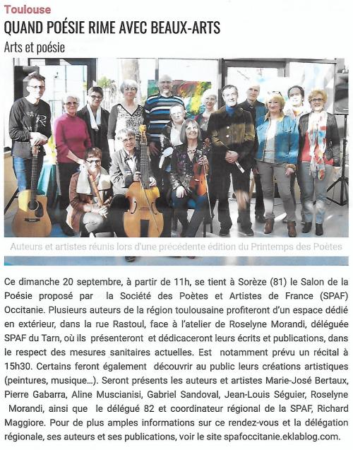 ANNONCE DU 20 SEPTEMBRE
