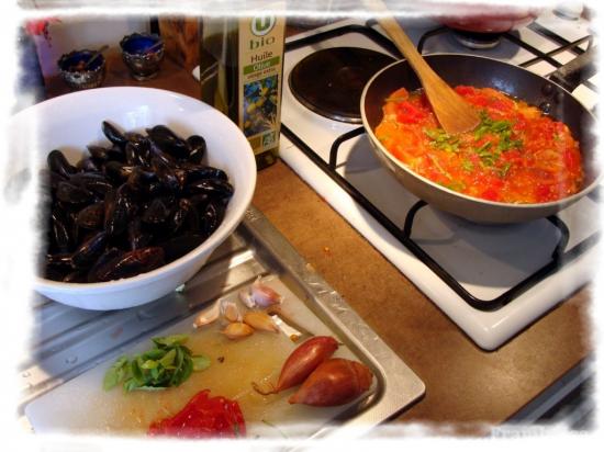 Recette Moules à l'Italienne