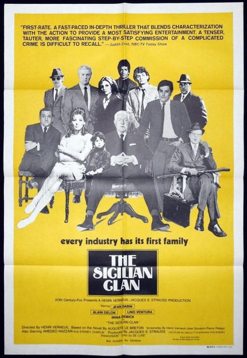 LE CLAN DES SICILIENS BOX OFFICE USA 1970