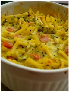 GRATIN DE MACARONI AUX COURGETTES