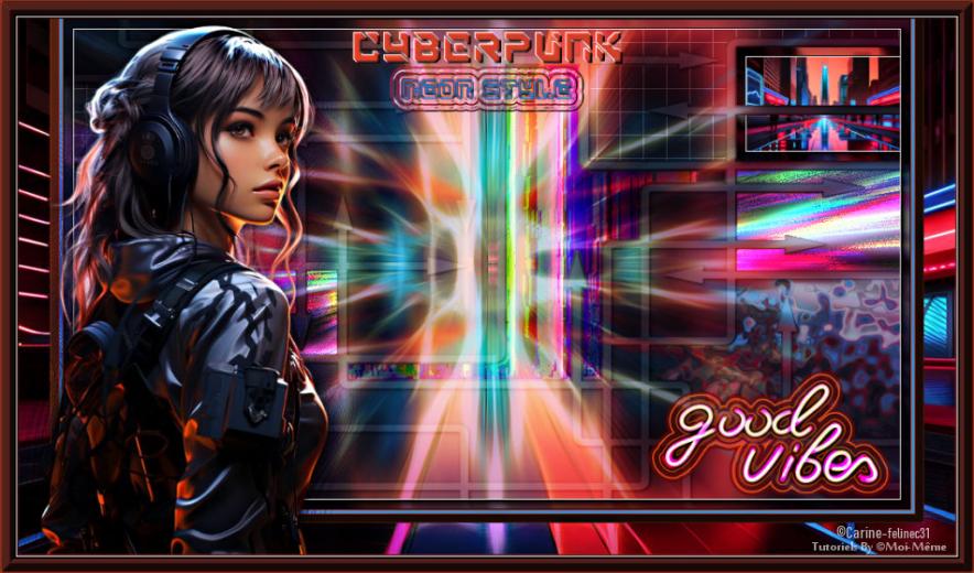 Cyberpunk, neon style