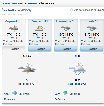 Mon week-End du 9 au 12 novembre 2013.