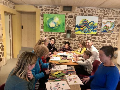 Atelier de coloriage du 25 avril 24