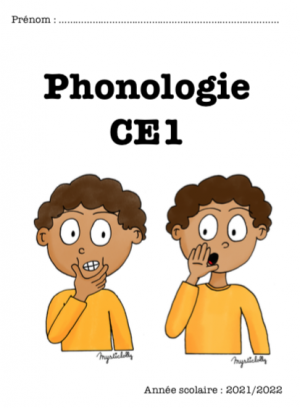 Page de garde porte-vue de phonologie CE1