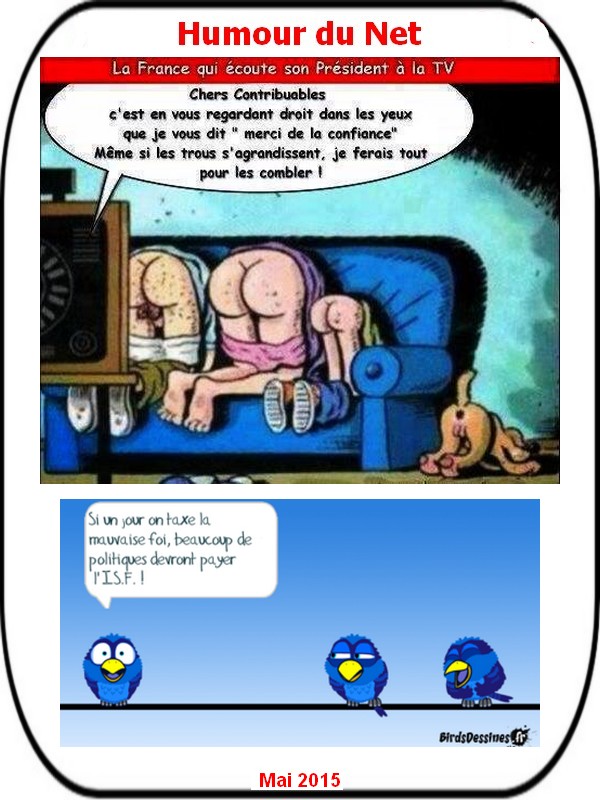 On attaque la semaine avec de l'humour trouvé sur le Net.