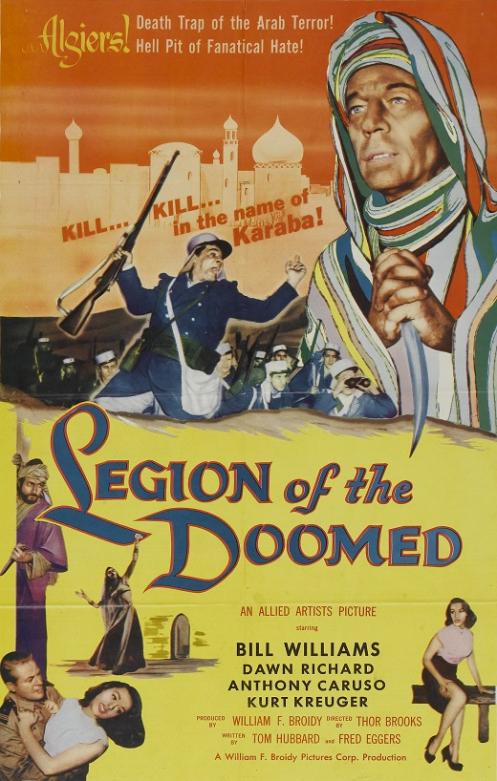 LEGION OF THE DOOMED BOX OFFICE USA 1958