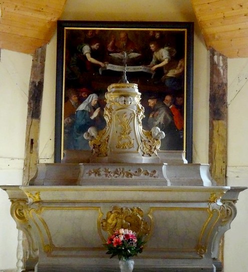 L'église Saint-Quentin, à pans de bois, de Mathaux