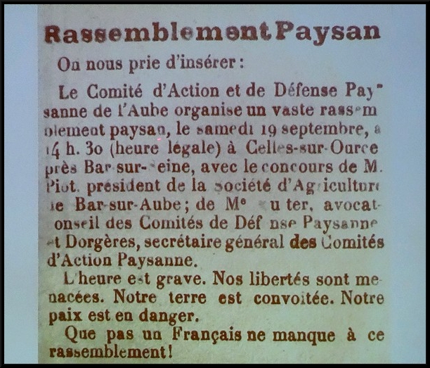 Trois conférenciers ont évoqué le Front Populaire, lors de conférences proposées par  la Ligue des Droits de l'Homme de la section de Châtillon sur Seine...