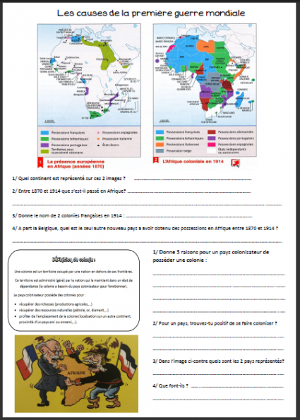 Les causes de la première guerre mondiale