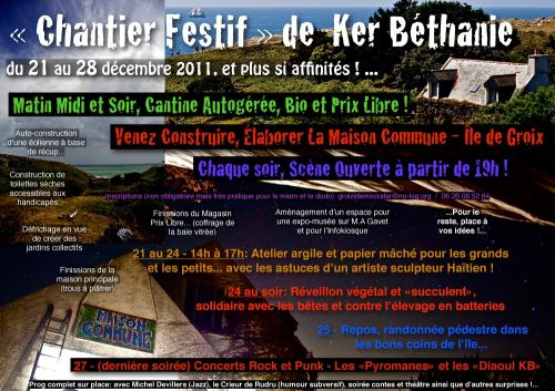 Chantier Festif de Ker Béthanie - 21 au 28 Décembre 2011