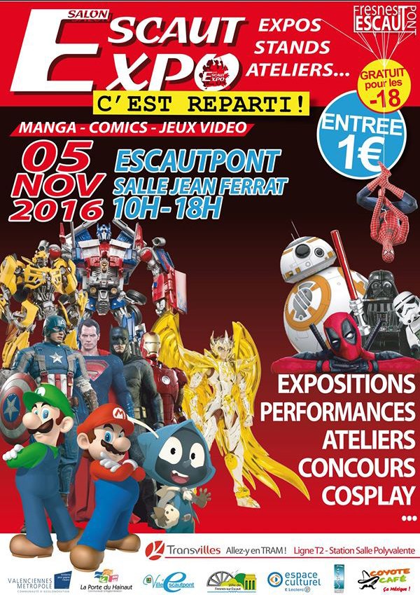 Salon manges, comics, jeux vidéo..., à Escaupont