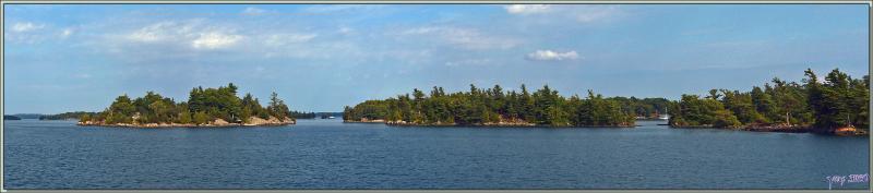 Paysages aquatiques sur le Saint-Laurent - Thousand Islands (Les Mille-Îles) - Gananoque - Ontario - Canada