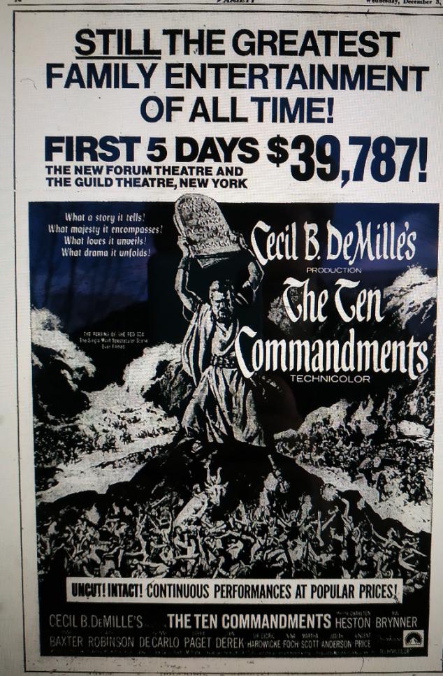 BOX OFFICE USA DU 27/11/1969 AU 03/12/1969