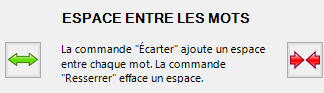 Colorisation : Mise à jour du complément pour Word, "espace(s) entre les mots"
