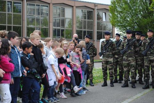 * Inauguration de la rue du BM 24 à Strasbourg le 16 avril 2015