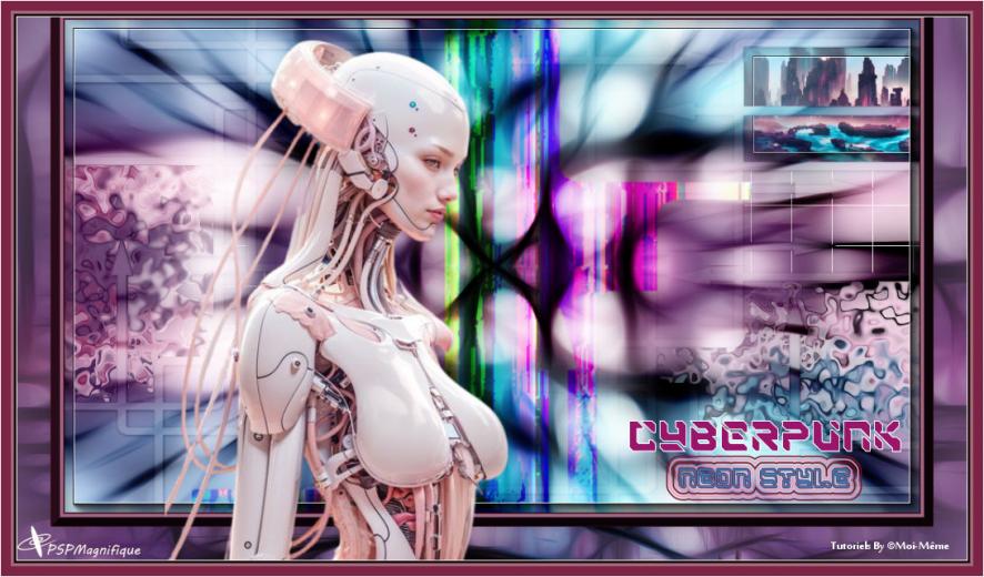 Cyberpunk, neon style
