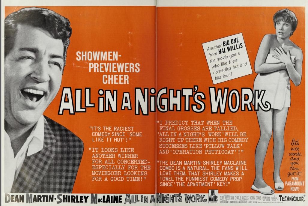 IL A SUFFI D'UNE NUIT BOX OFFICE USA 1961