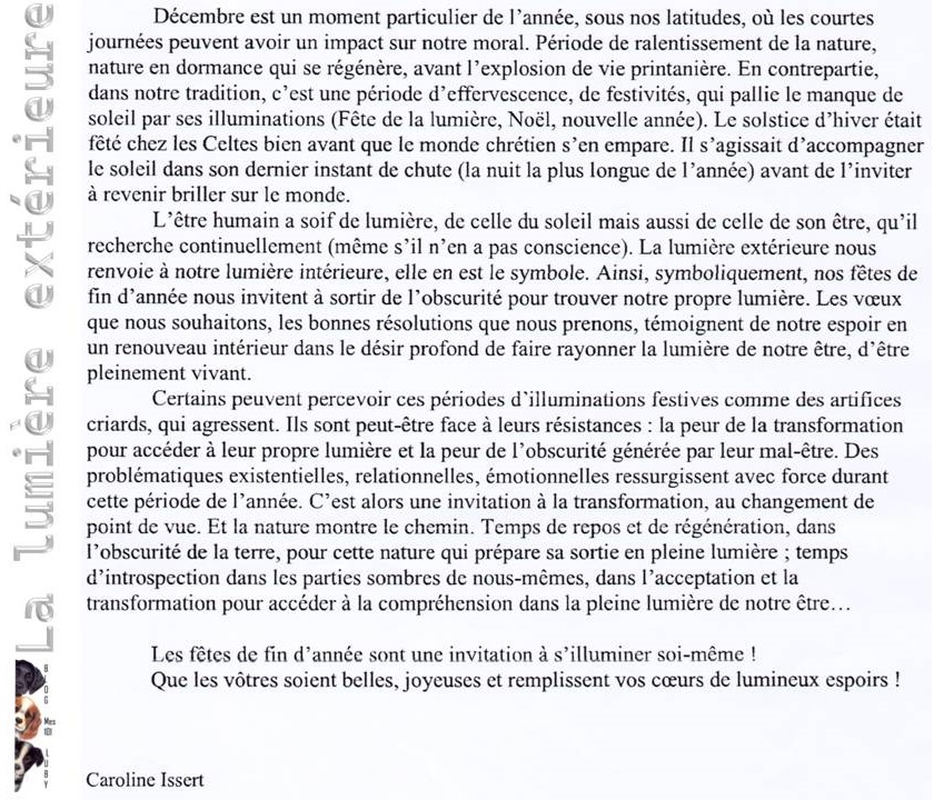 Lumière extérieure