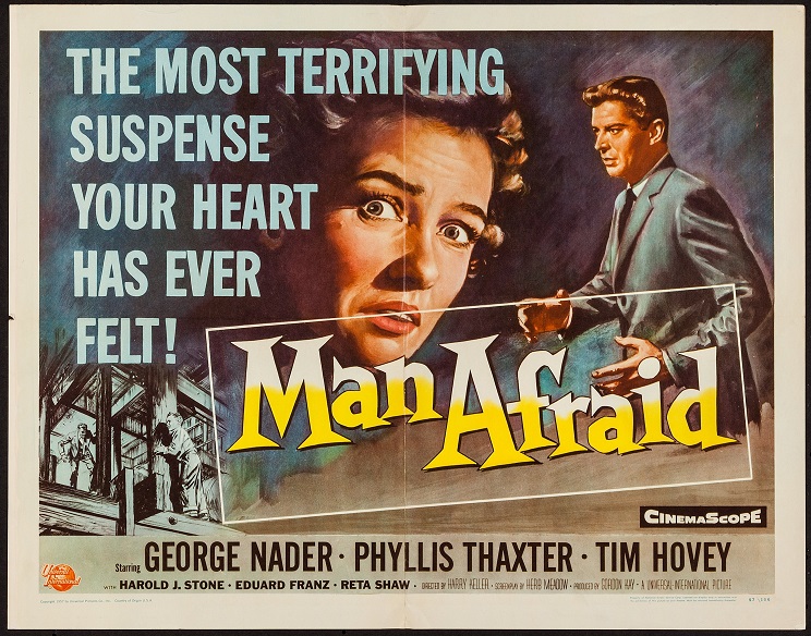 MAN AFRAID box office usa 1957
