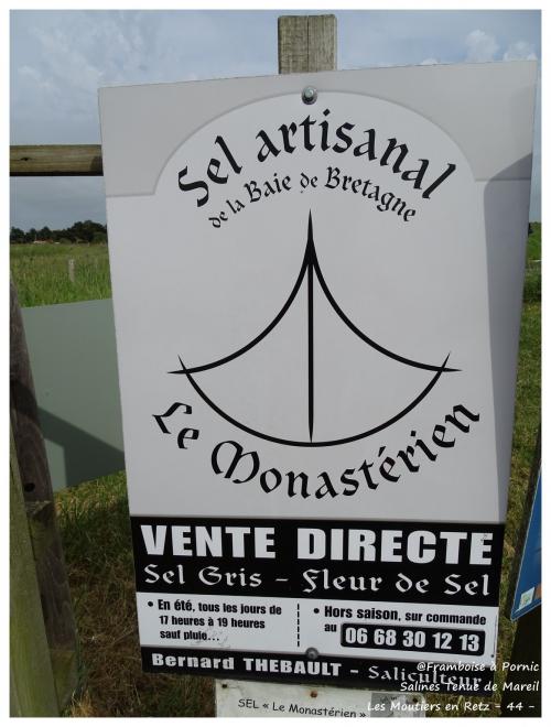 Saline Tenue de Mareil aux Moutiers en Retz 