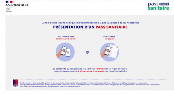 Le pass sanitaire est maintenent demandé pour accéder à la Bibliothèque Municipale