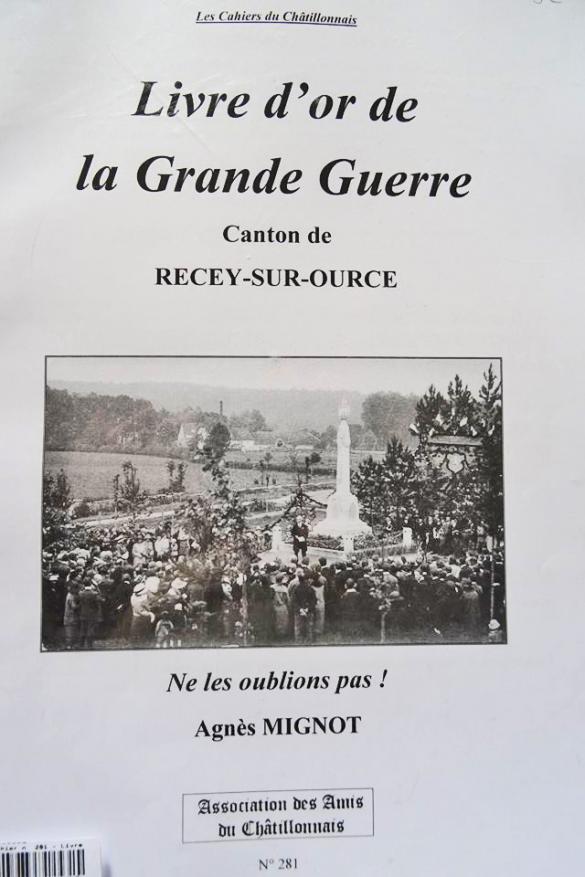 Le 300ème cahier du Châtillonnais sur  la Grande Guerre à châtillon sur Seine  est paru.