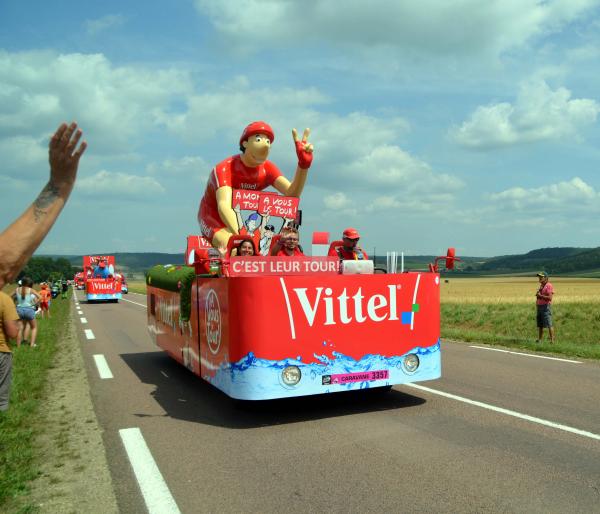 Le passage du Tour de France à Courcelles