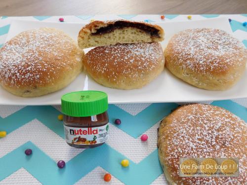 Beignets au four fourrés au Nutella