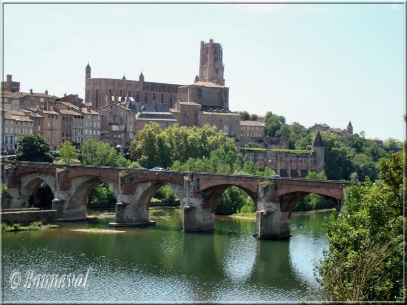 Albi le Pont-vieux, la Cathédrale Sainte-Cécile et le Palais de la Berbie