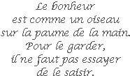 Mini SAL Le bonheur est un oiseau