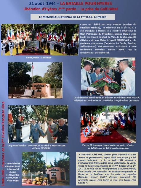 * Remerciements à Monsieur Guy VADON au moment de son "adieu aux armes"