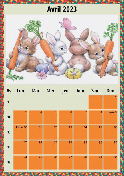 Bonjour Mois d'Avril 2023 !