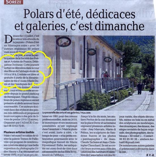 ANNONCE DE L'ESTIVALE