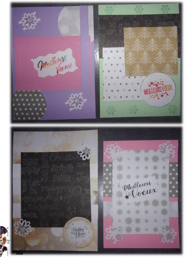 Cartes "maison" : Anniversaire - Nouvelle année - Merci 