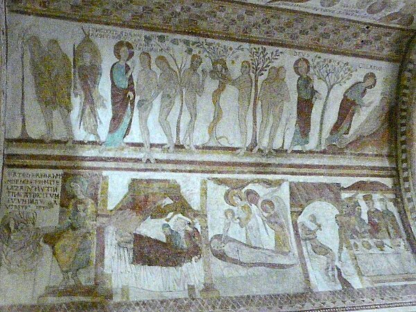 Lignières de touraine - fresque du XIIème siècle
