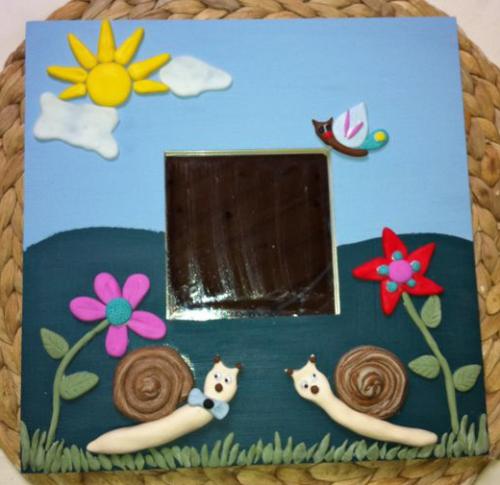 Miroir en porcelaine froide