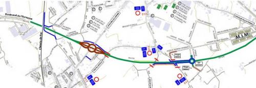  * Le chantier de la "Route de la Laine" - RN 518