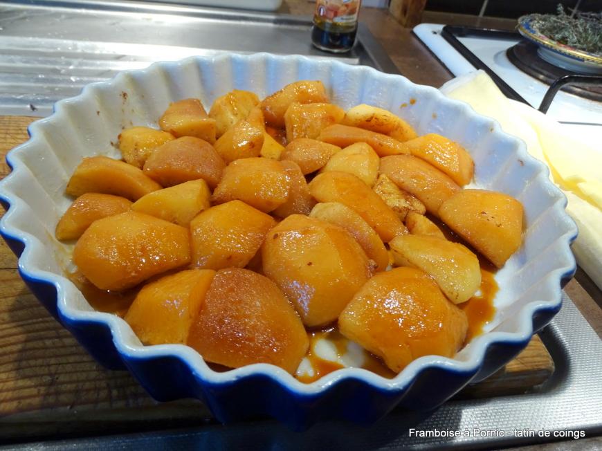 Tarte tatin aux coings 