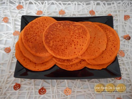Pancakes d'Halloween à la fleur d'oranger