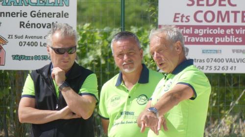 Quelques Villeneuvoie et Lavilledieu au fédéral quadrettes vérérans à Valvigneres 