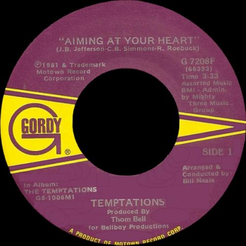 The Temptations : Album " The Temptations " Gordy Records G8-1006 M1 [ US ] le 07 Aout 1981